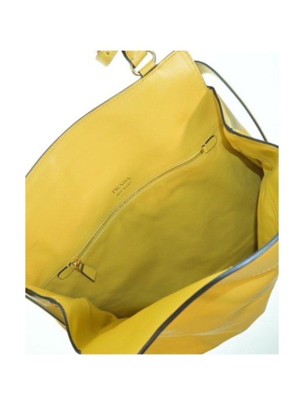 Prada Tote Leather Yellow - Picture 3 of 9